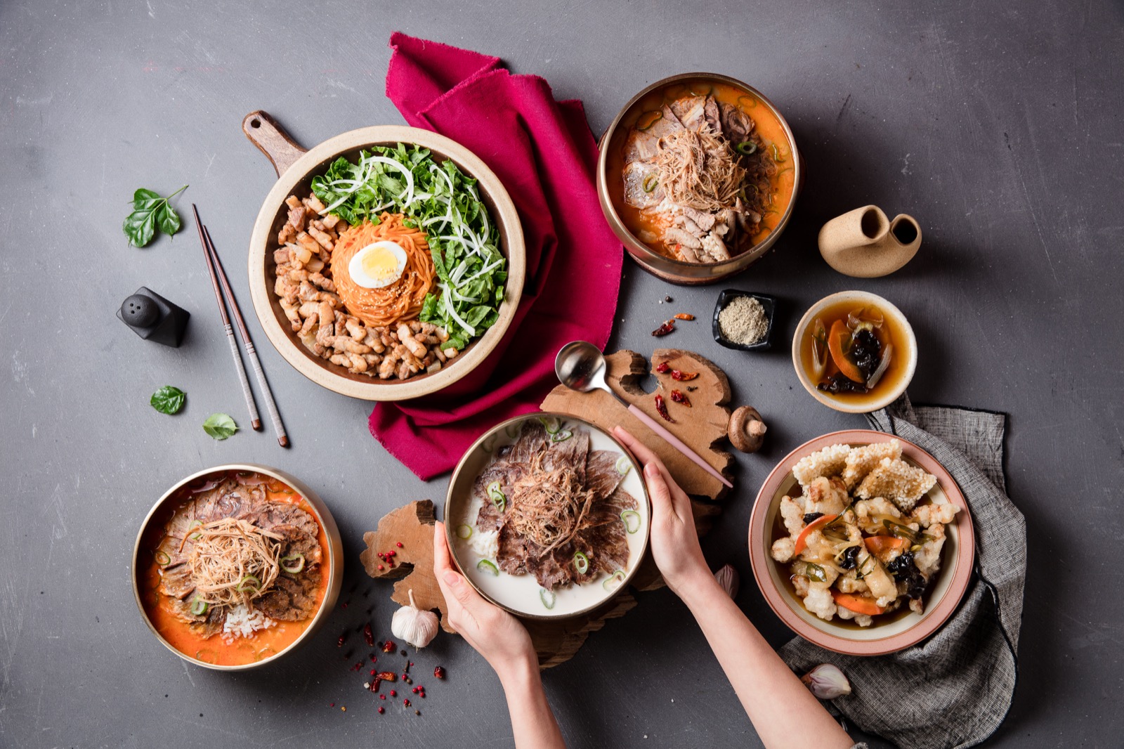 Tiger House Korean dishes, from beef bone soup to bibimbap